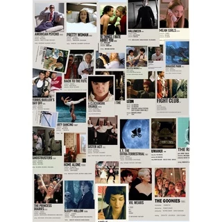 Pac 30 Stickers/Adesivos de filmes clássicos para colecionar