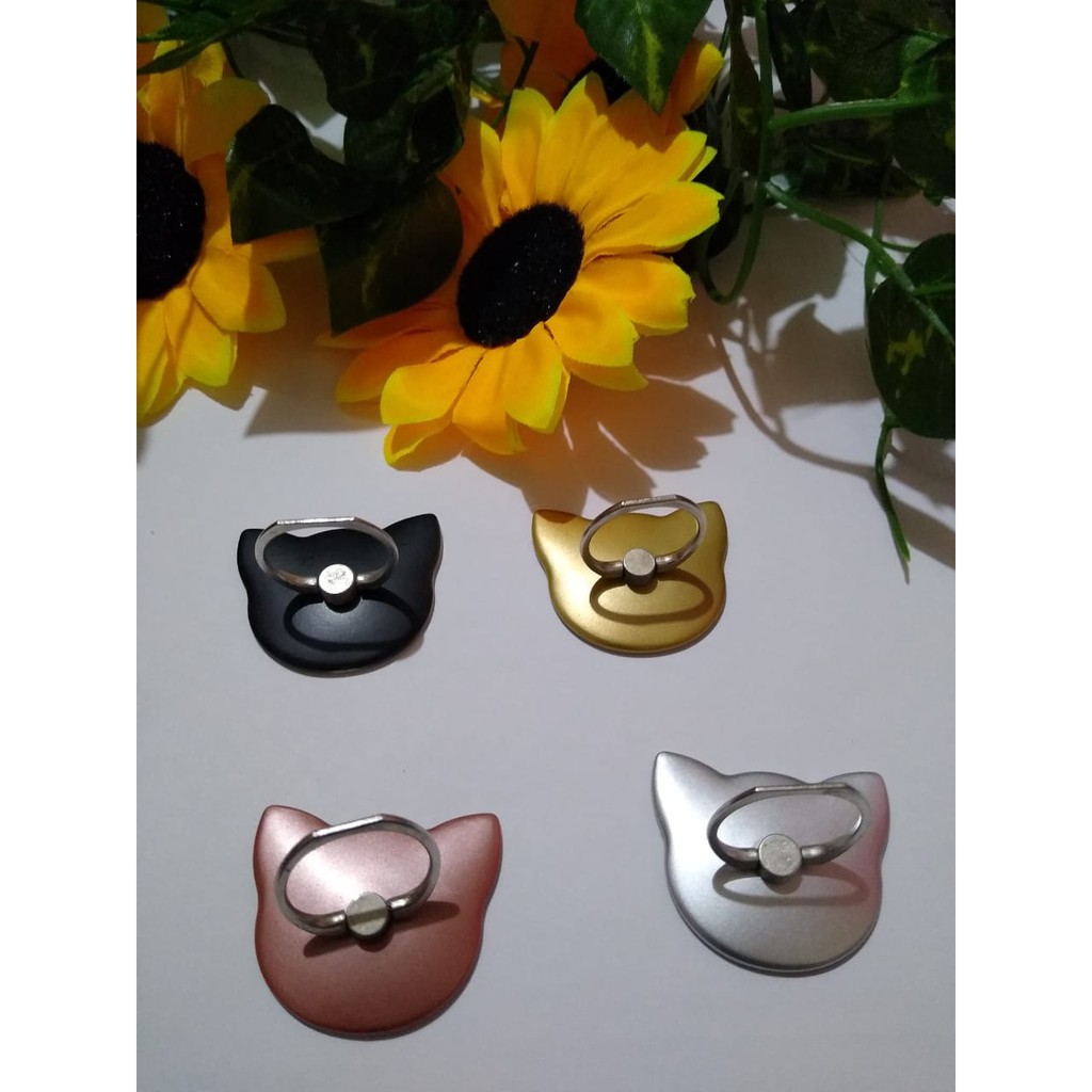 Suporte De Dedo Para Celular Formato Gatinho Apoio De Celular Celulares E Acess Rios Shopee