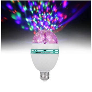 Lâmpada Led Giratória Colorida Globo De Luz Festa + Soquetee E27