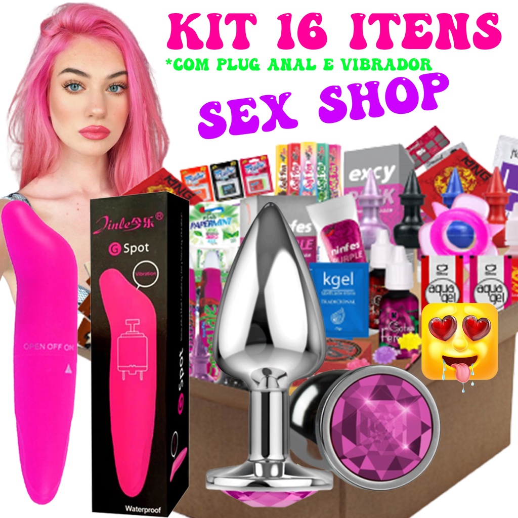 Kit Sex Shop 16 Produtos Eróticos Com Plug Anal Vibrador Feminino Ponto G Golfinho Shopee Brasil 7276