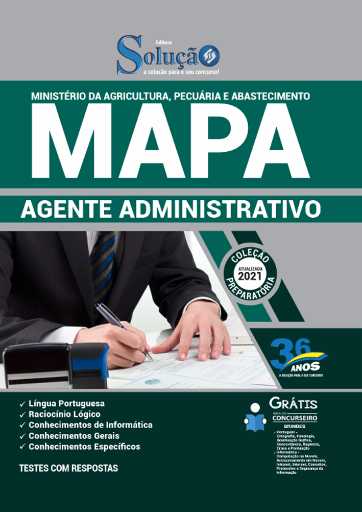 Apostila Concurso MAPA - Agente Administrativo do Ministério da ...