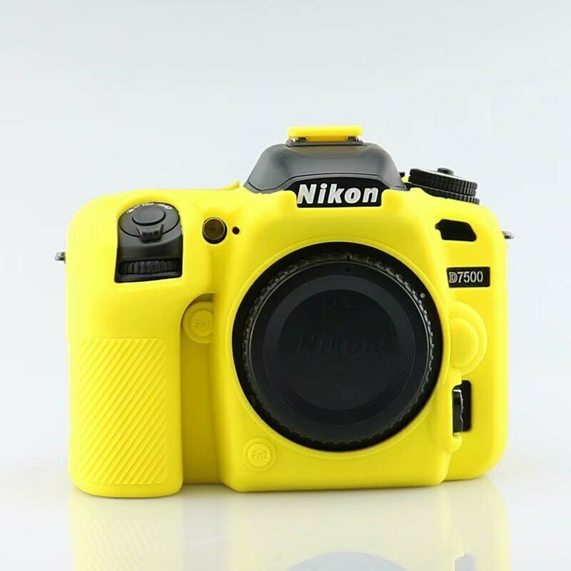 Capa Silicone Para Proteção Nikon D5500 / D5600 - Amarelo | Brasil