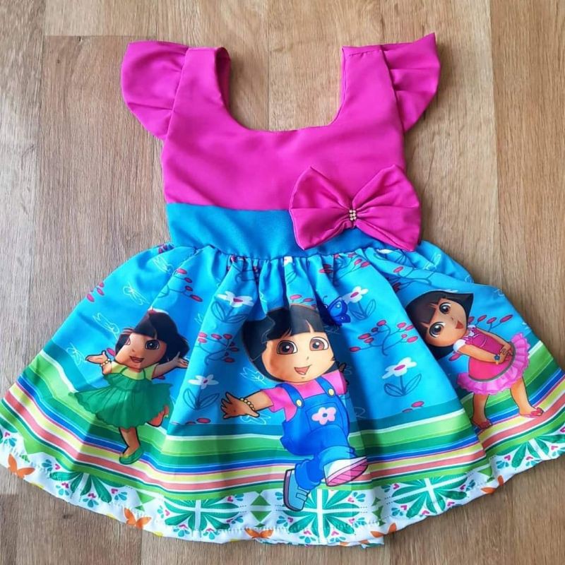 Vestido da dora aventureira para sale aniversario