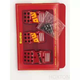 MOMO Universal R3000 Aluminum Racing Car Accelerator Brake Pedals Clutch Pedal for Manual Transmission Car