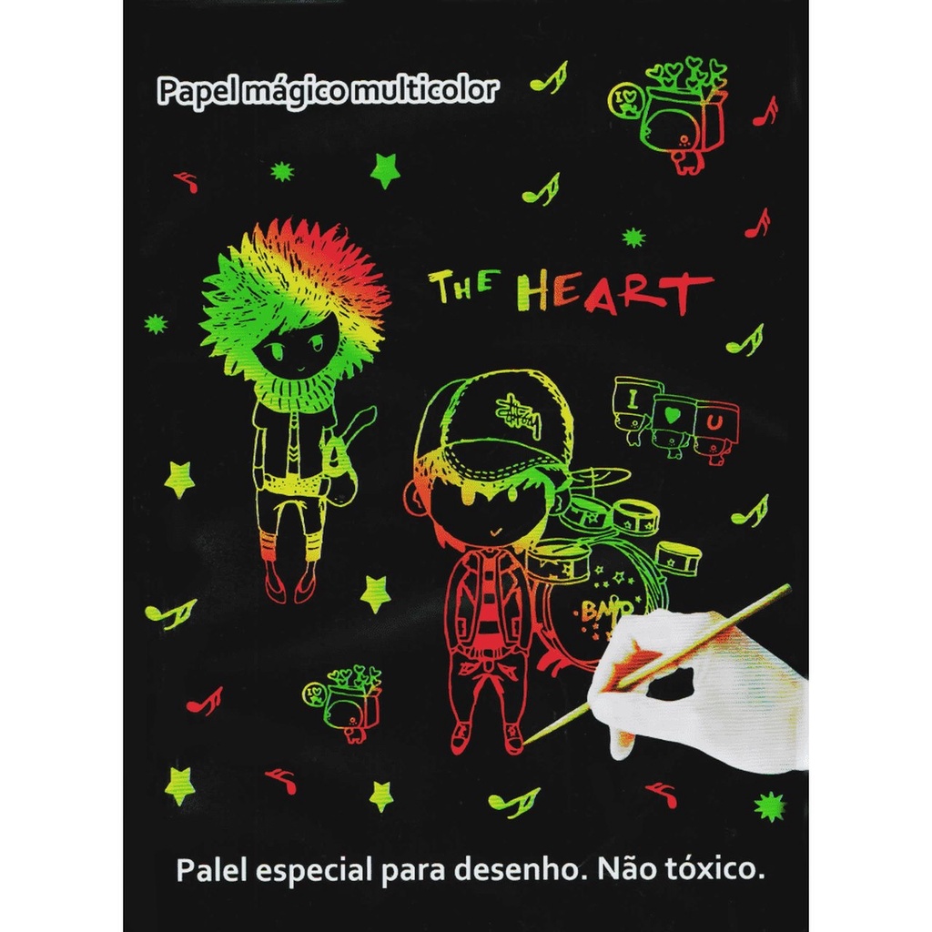 desenho infantil, papel colorir pegajoso para crianças, papel desenho para  crianças, adesivos colorir pare, papel desenho faça você mesmo papel desenho  pintura para presente infantil