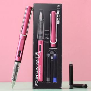 Conjunto De Caneta-Tinteiro De Alta Qualidade Escrita Em Estojo De Tinta Substituível Material De Escritório Escolar