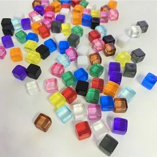 10x 8mm Token Quadrado Marcador Reposição Board Game 10 peças - Dado Colorido Cubo Cristal Terraforming Mars Pandemic