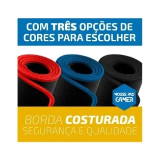 Mousepad Gamer Borda Costurada Resistente a água 30X80CM Speed Edition Pronto Entrega