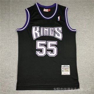 Camisa hFy4 Nba Sacramento Kings no . 55 Williams Jersey Colete Esportivo Série MN Preto O Novo