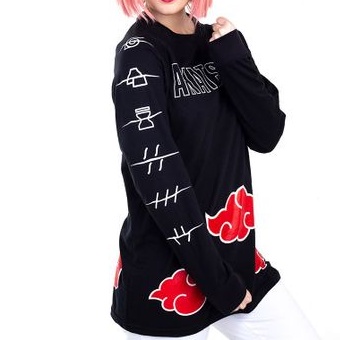 Camisa Exclusiva Uniforme Akatsuki Símbolos