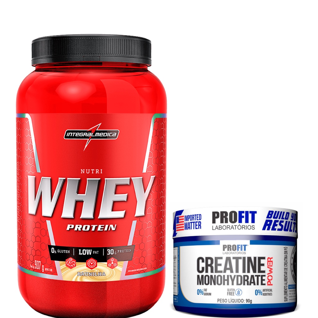 Whey Integral Médica + Creatina Power Profit Promoção