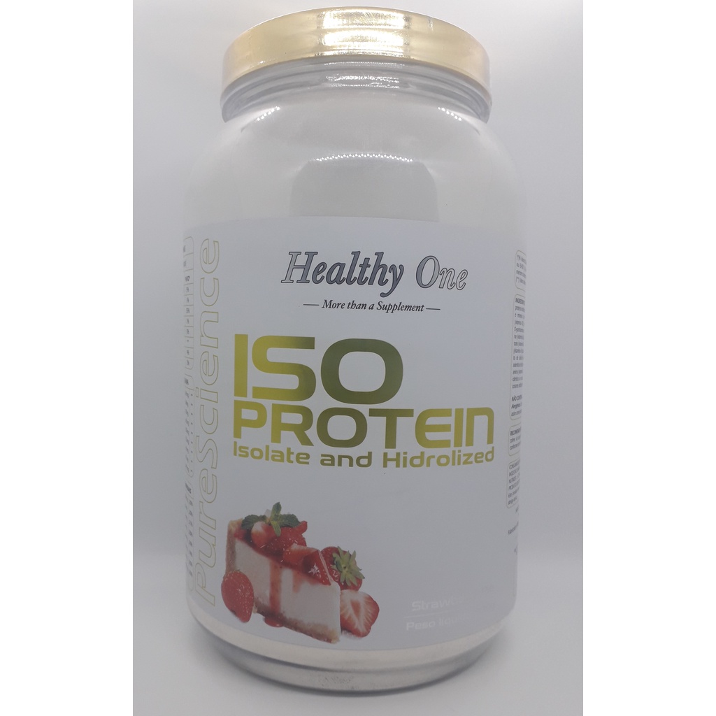 Iso Protein Whey Isolado E Hidrolizado Healthy One 900gr – sabor Morango