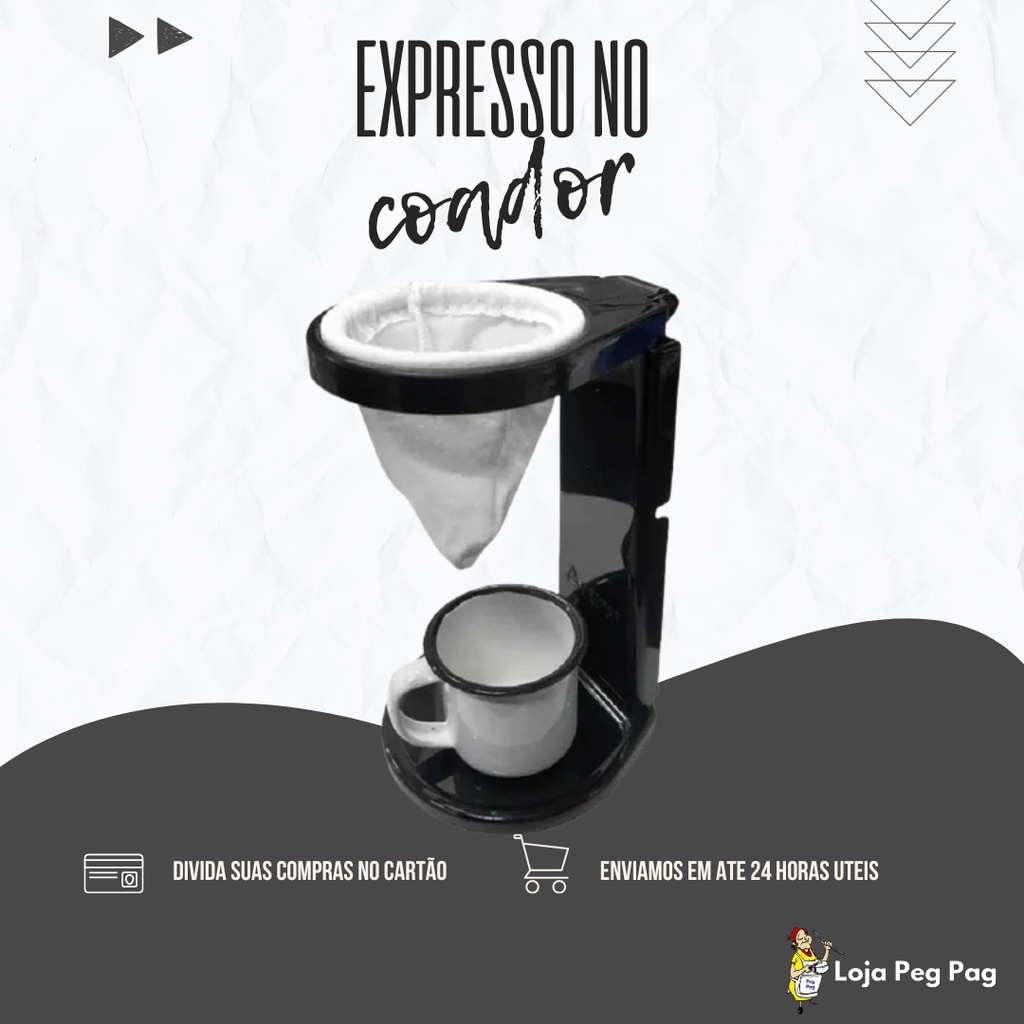 Mini Coador Café Expresso Dobrável C/ Suporte | Shopee Brasil