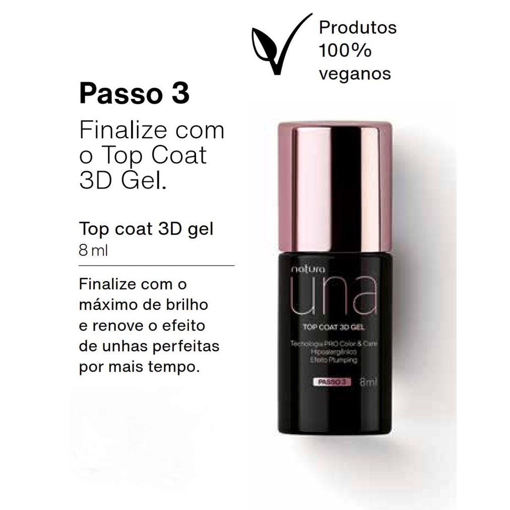 NATURA UNA ESMALTE PARA UNHAS 8ml Hipoalergênico vegano base fortalecedora  | Shopee Brasil