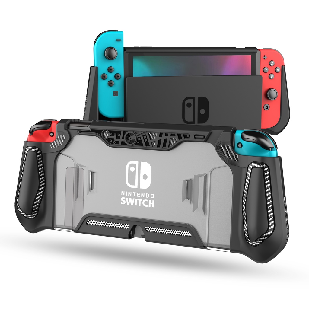 Caso de proteção do Switch para Nintendo Switch Oled , Capa de suporte com  6 armazenamento de cartas de jogo para Ns Switch Oled Console & Joycon  Controller, Shockproof & An