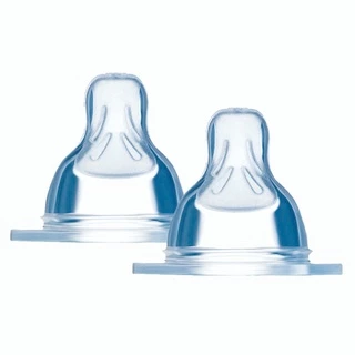 Kit 2 Bicos de Silicone Para Mamadeira 0m+ Fluxo Lento - MAM em Oferta na Shopee