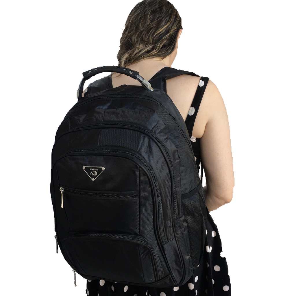 Mochila Feminina Escolar Grande Resistente Alça com Cabo Macio Mochila Bolsa Impermeável Feminina Masculina Grande Muchila Menina Viagem Reforçada Estudante Bolsas Mala Grandes Universitária- Executiva