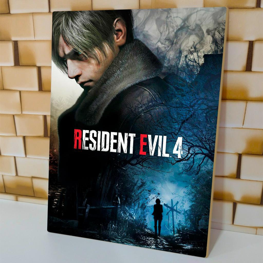 Quadro Decorativo Games Resident Evil 4 Remake