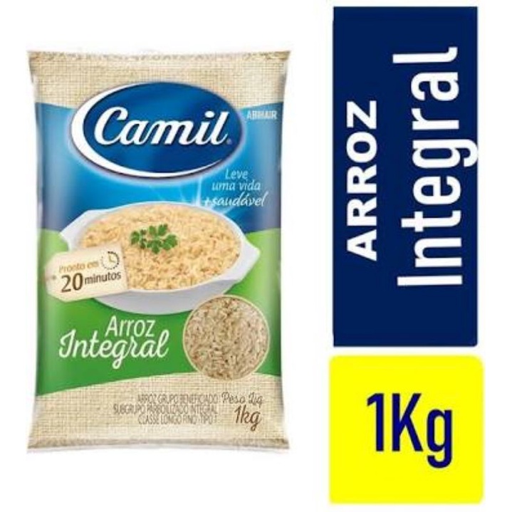 Arroz Integral Camil 1kg | Shopee Brasil