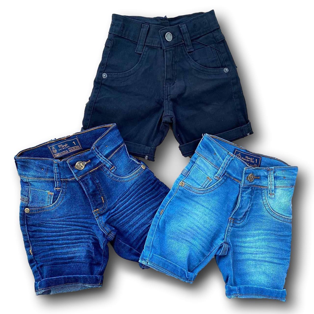 Bermuda masculina hot sale jeans infantil