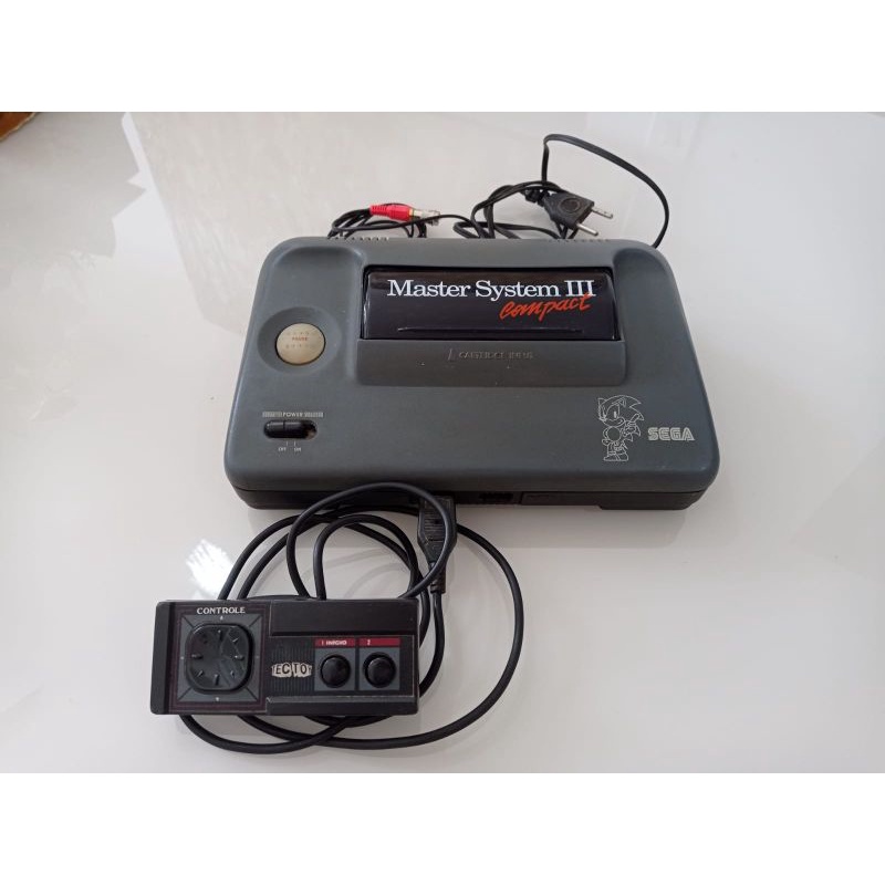 Vídeo Game Master System 3 compact com jogo Sonic na memória, original ...