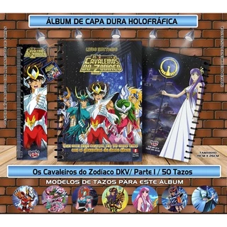 Álbum para Tazos Os Cavaleiros do Zodíaco DKV - Parte 1