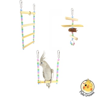 Kit De Brinquedos Calopsita, Periquito, Agapornis, Aves, Balanço, Escadinha