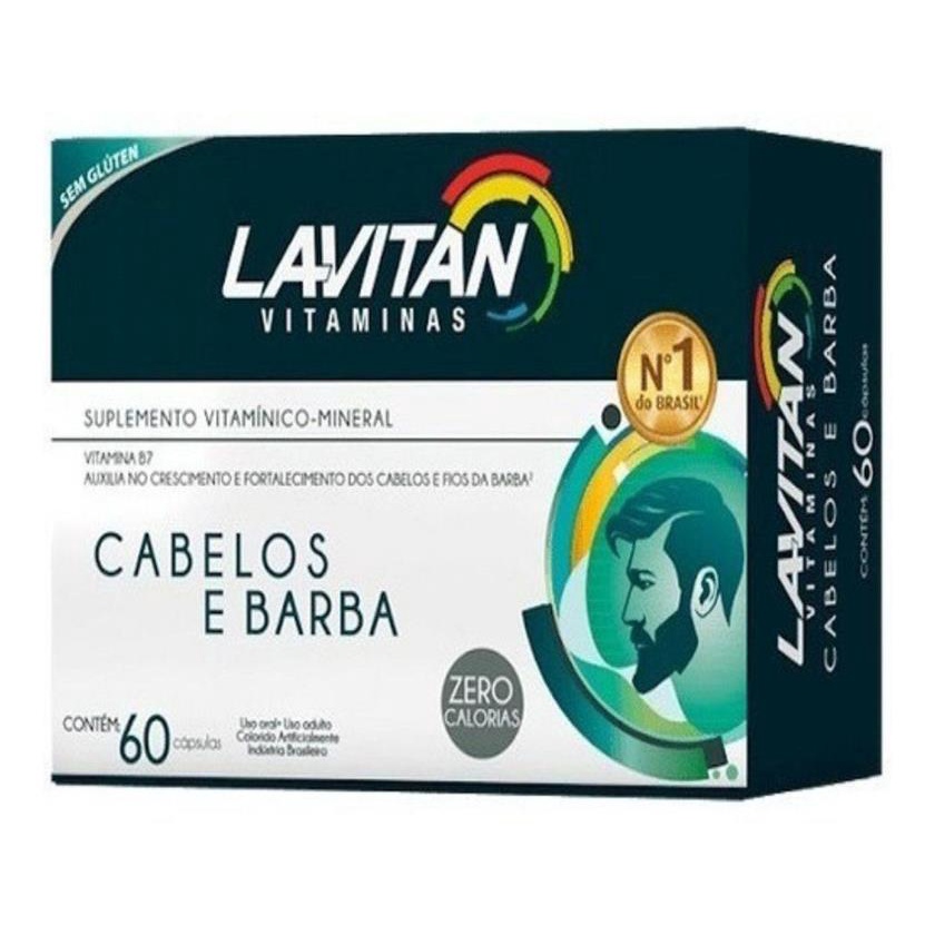 Lavitan Mais Hair Men 60caps Queda Intensa (cabelos E Barba) | Shopee ...