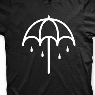 Camiseta Bring Me The Horizon Preta e Branca em Silk 100% Algodão