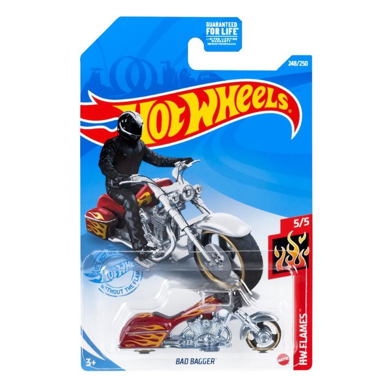 Hot Wheels Bad Bagger Hw Flames Shopee Brasil