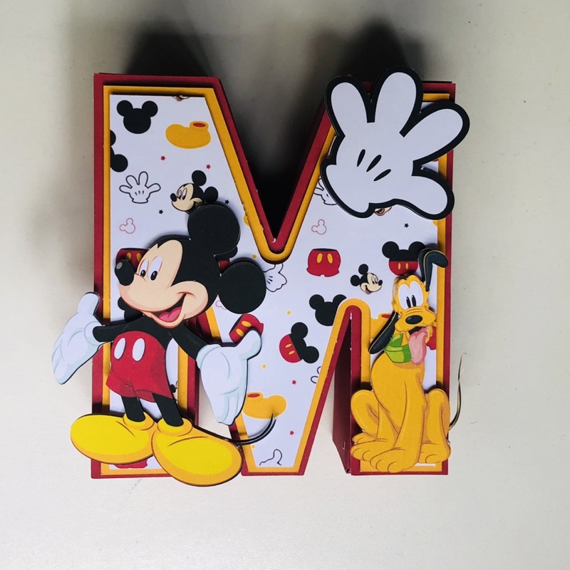 Letra 3D Mickey Mouse | Shopee Brasil