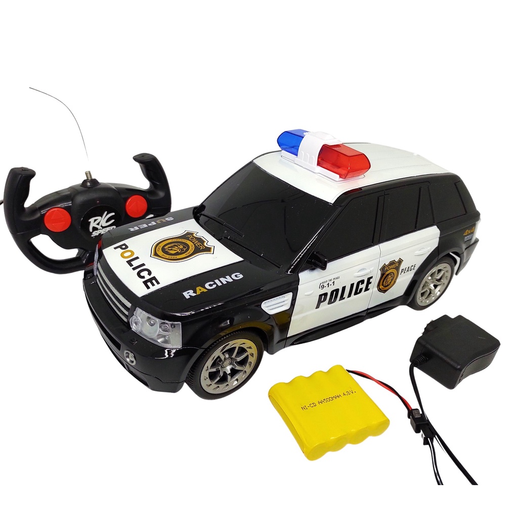 Carrinho Controle Remoto Policia Ranger Bateria Recarregável Com Sirene no  Shoptime