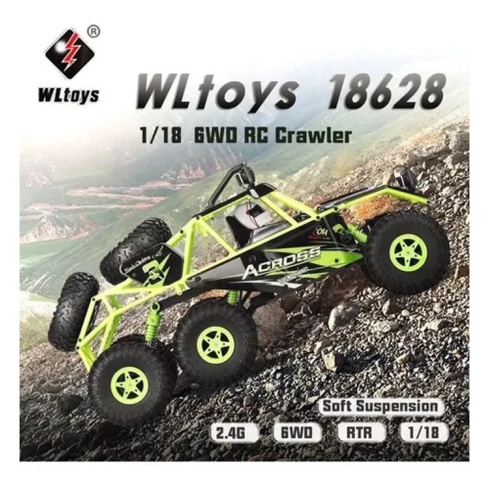 Wltoys 18628 1 18 6wd Off road Rock Crawler 2.4g Pronta Entrega Shopee Brasil