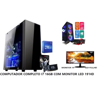 Pc Gamer Completo I3 Hd500 Placa De Video Monitor Hdmi