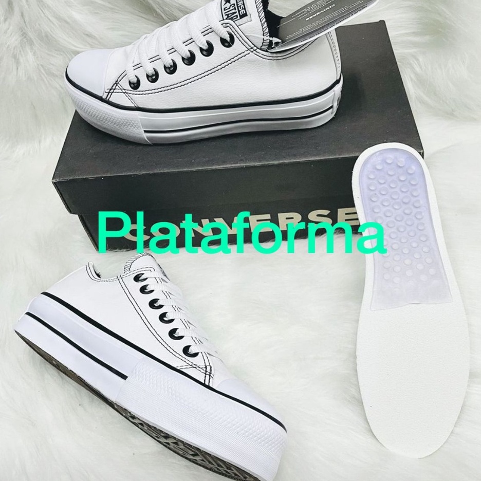 All star best sale flat branco