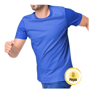 3 Camisetas Dry Tech Esportiva Masculino Academia Treino Tecido Furadinho e Respirável