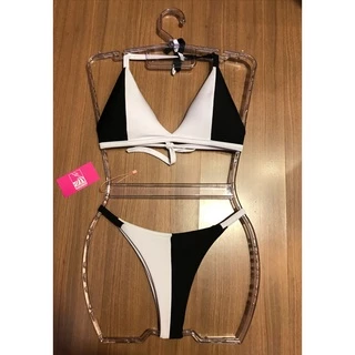 Biquini Biquíni Feminino BICOLOR Com Bojo Roupas Femininas Moda Praia Verão Tendencia (Inovastilo)