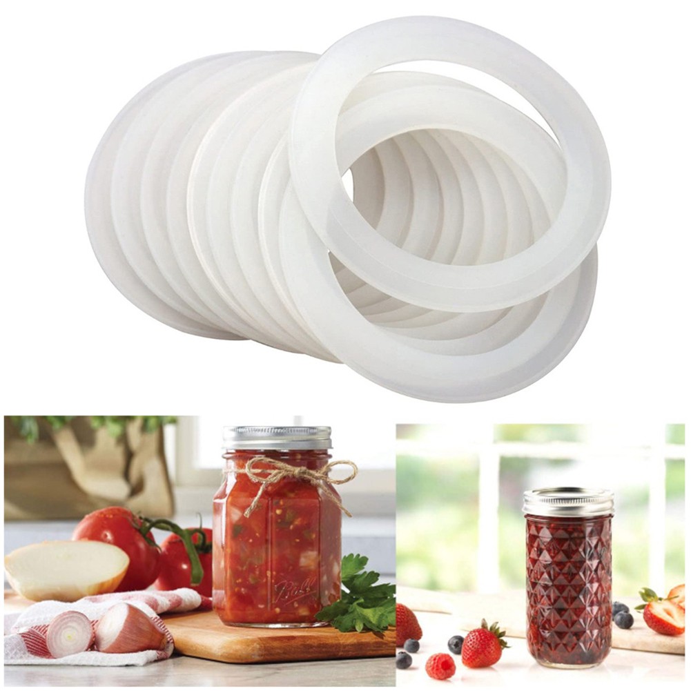10 Peças Anéis De Vedação De Silicone Para Garrafa De 70mm/86mm Anel Tampa De Armazenamento