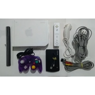 VIDEO GAME NINTENDO WII + HD COM JOGOS WII E GAME CUBE