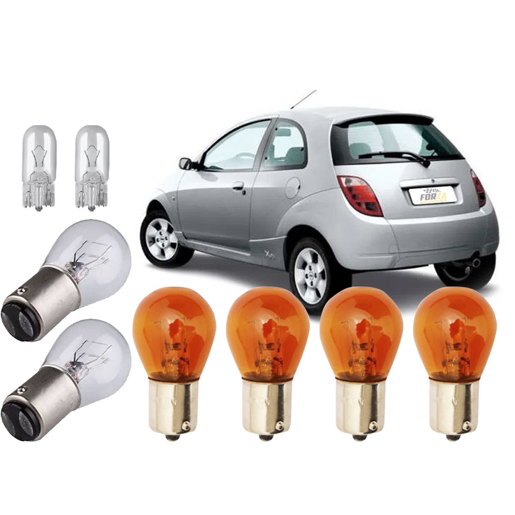Lâmpadas Lanterna Traseira Ford Ka 2002 2003 2004 2005 2006 2007 2008 2009 Seta Ré Freio