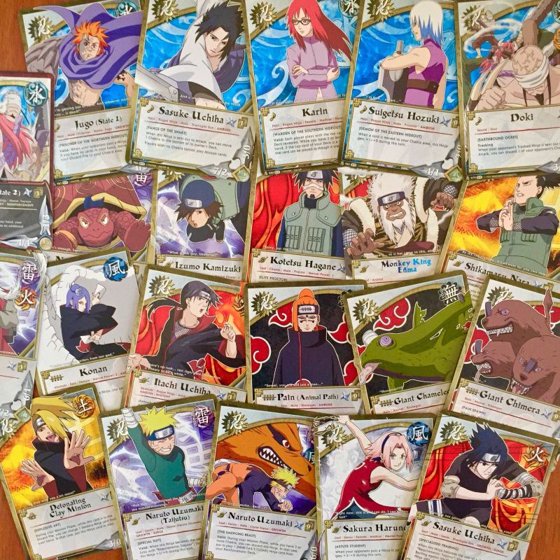 Naruto Shippuden Collectible Card Game Raro CCG ninjas Edição
