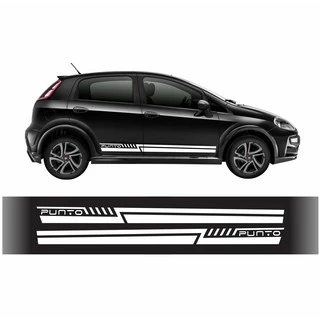 Kit De Adesivos Faixas Lateral Fiat Punto Sport