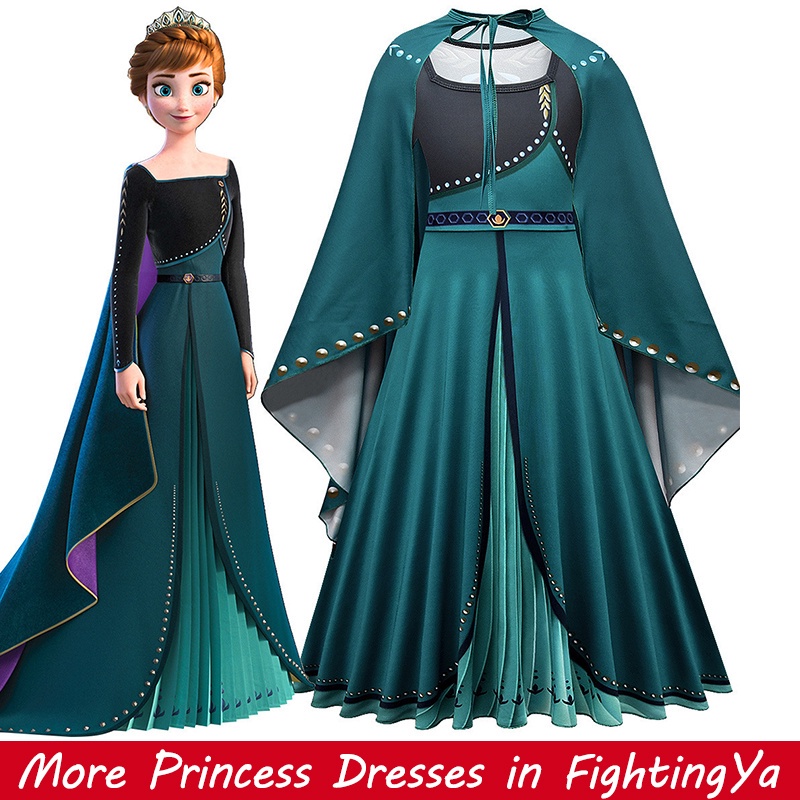 Fantasia Vestido Frozen Elsa E Anna Princesa Pronta Entrega