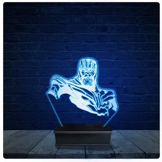 Luminária Led Acrilico Abajur - Thanos Marvel 01
