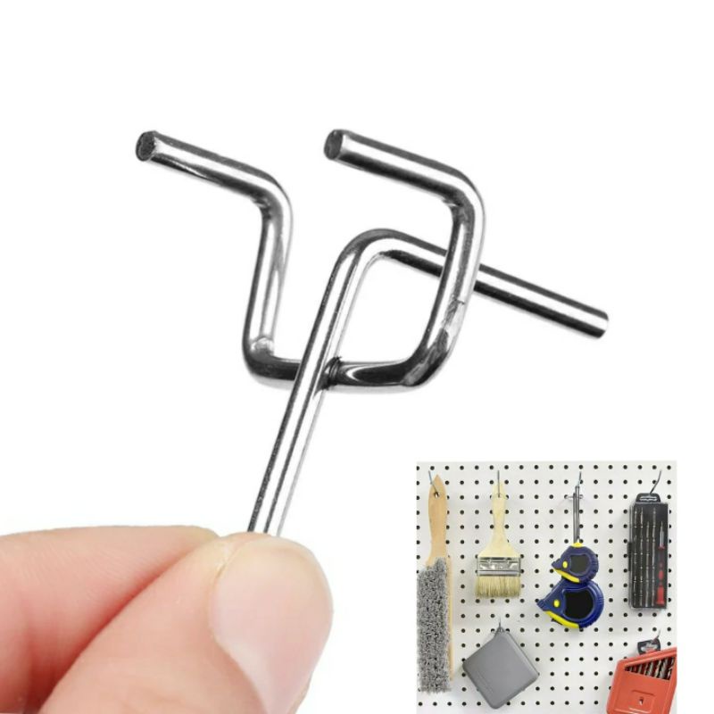 Gancho Eucatex Pegboard Expositor Para Painel Perfurado Chapa Perfurada e Painel Canaledado 5cm 10cm 15cm 20cm Gancheira de Produtos