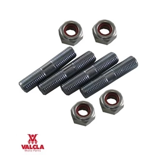 KIT PRISIONEIRO DA COROA C/ PORCA (4 PRIS. E 4 PO) HONDA/CG/ TITAN 150