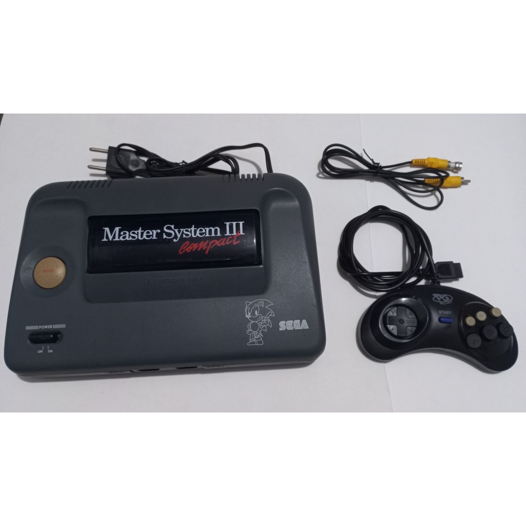 Vídeo Game Master System 3 Compact Com Sonic na memória e mod.av Chip Sony