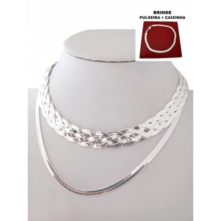 Colar Cadeado Cravejado Banhado a Prata 925  Phoebe Jewelry & Co. - Phoebe  Jewelry & Co.