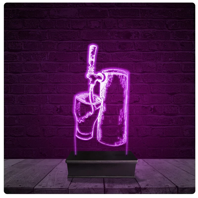 Luminária e Abajur Acrílico Led - Chopp Choppertia Gourmet