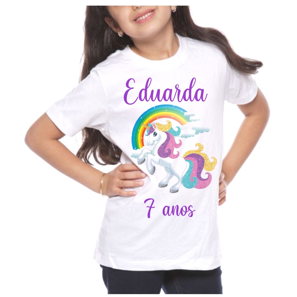 Camisa personalizada store de unicornio